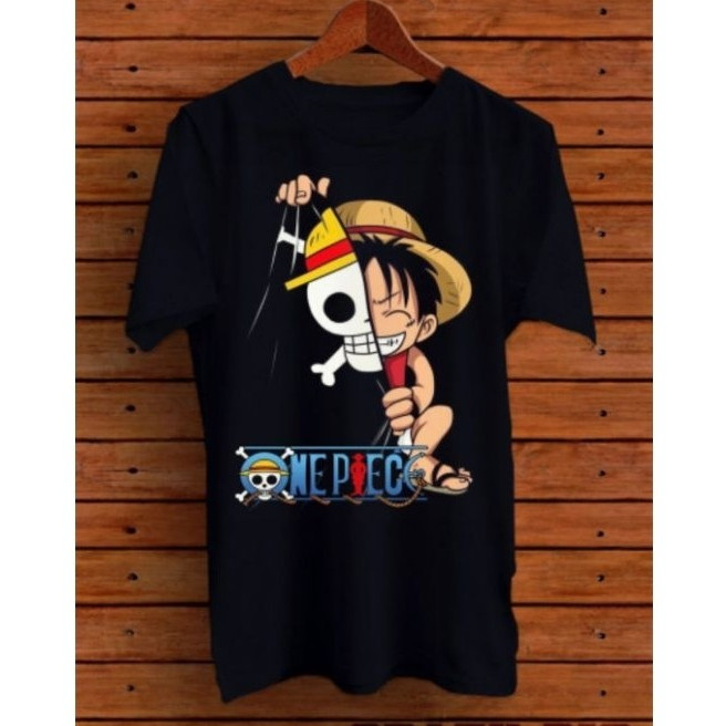 Camiseta camisa blusa Infantil One Piece Luffy Camisa Anime Ogabel 100%algodão