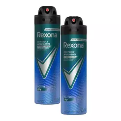 Kit 2 Desodorantes Rexona Men Aerossol Antitranspirante Active 150ml