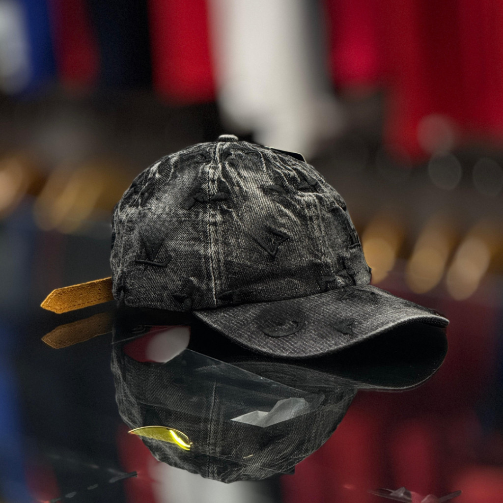 Boné de Beisebol Jeans Masculino e Feminino Bordado completo Modelo Jeans Preto em Oferta na Shopee