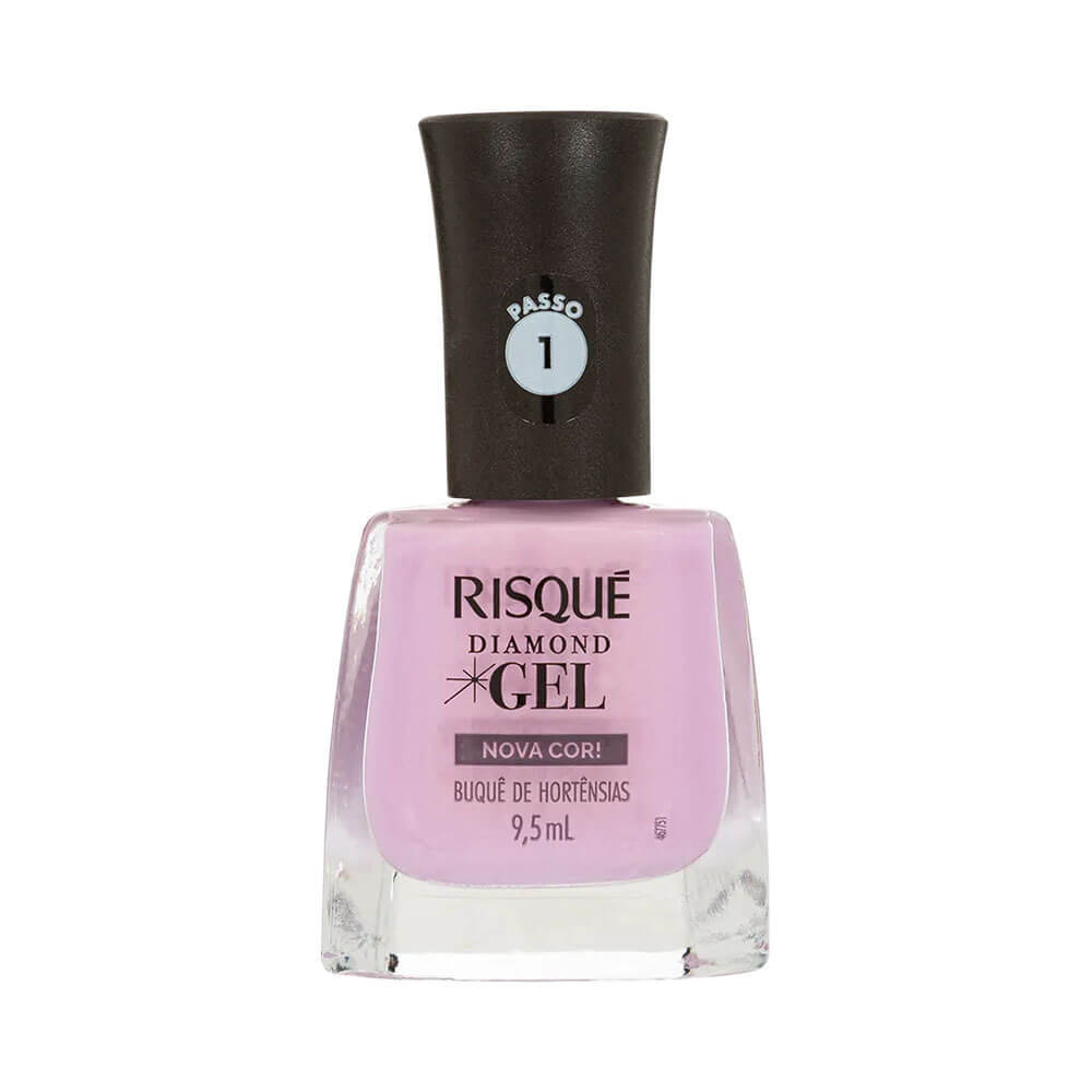 Esmalte Risqué Diamond Gel Buquê de Hortênsias