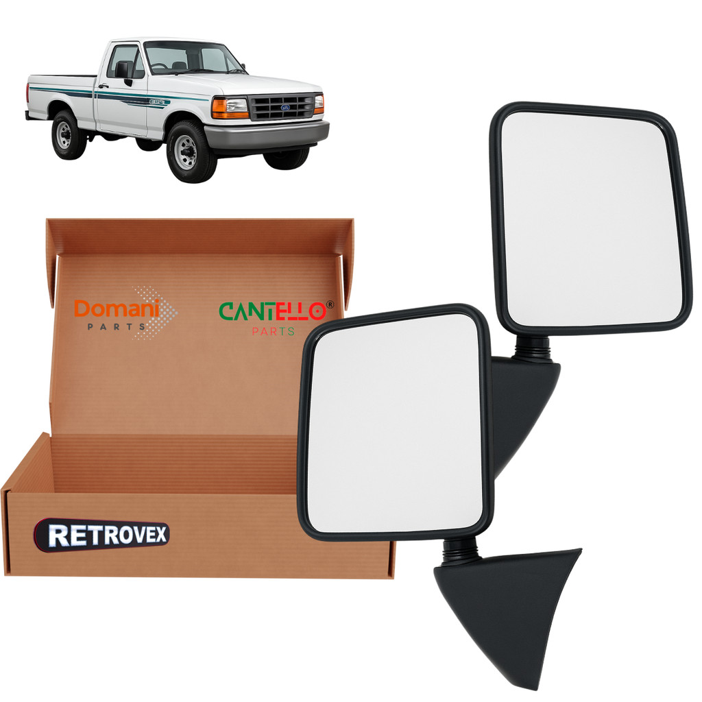 KIT Retrovisor Externo - Ford F1000 93/97 - Fixo Esquerdo e Direito