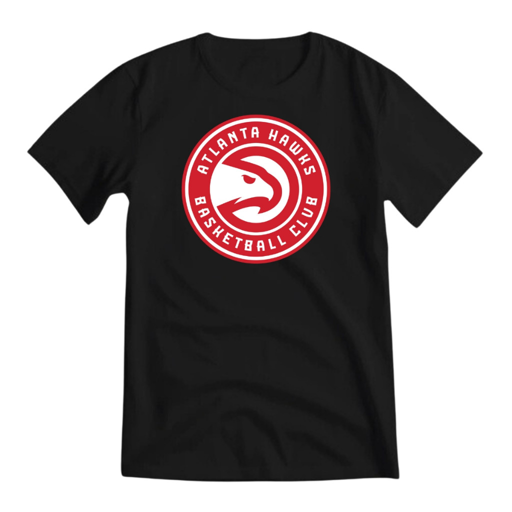 Camiseta Atlanta Hawks Camisa Masculina Estampada Blusa Time Basquete 100% Algodão Premium