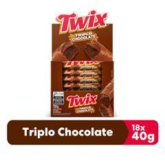 Chocolate Twix Triplo Chocolate 18 Unidades de 40g em Oferta na Shopee