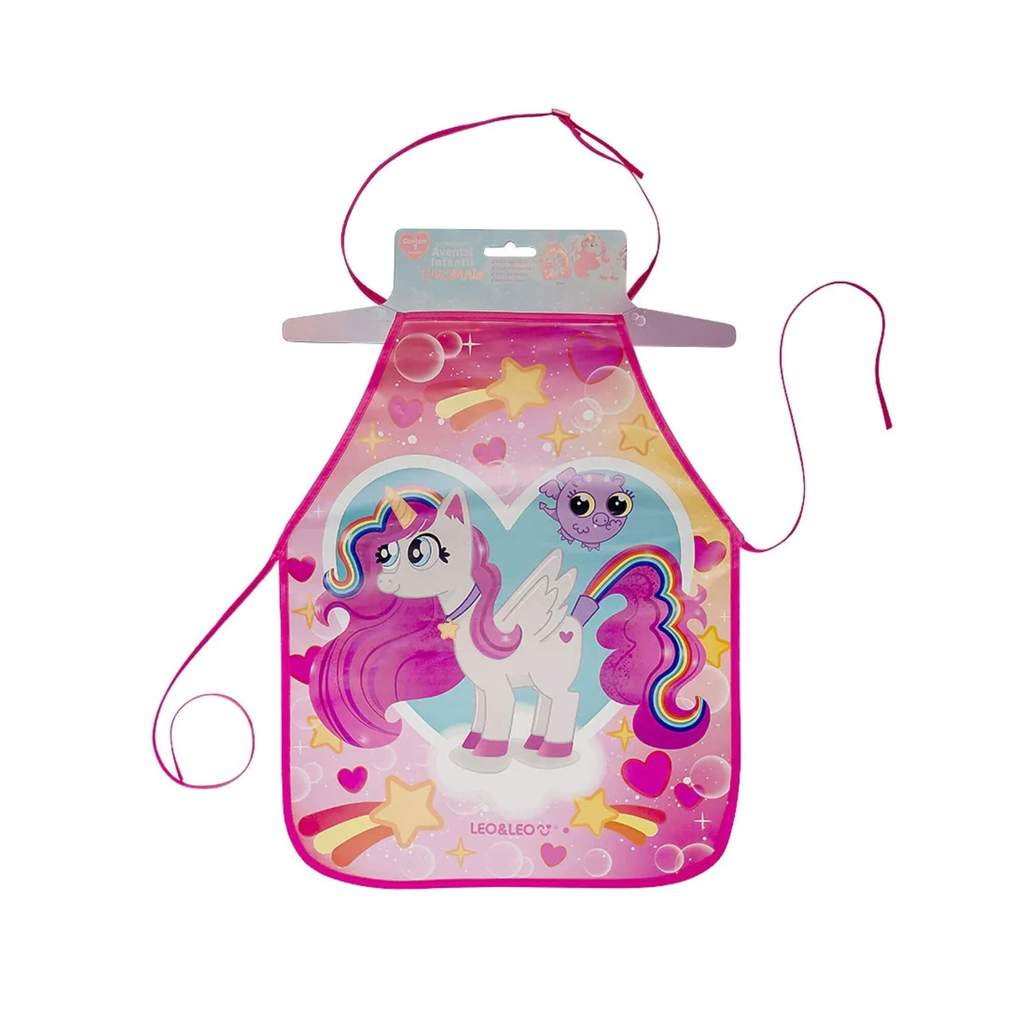 Avental Infantil Regulável Unicórnio Alça regulável Impermeável Leo&Leo Leonora - 10596 em Oferta na Shopee