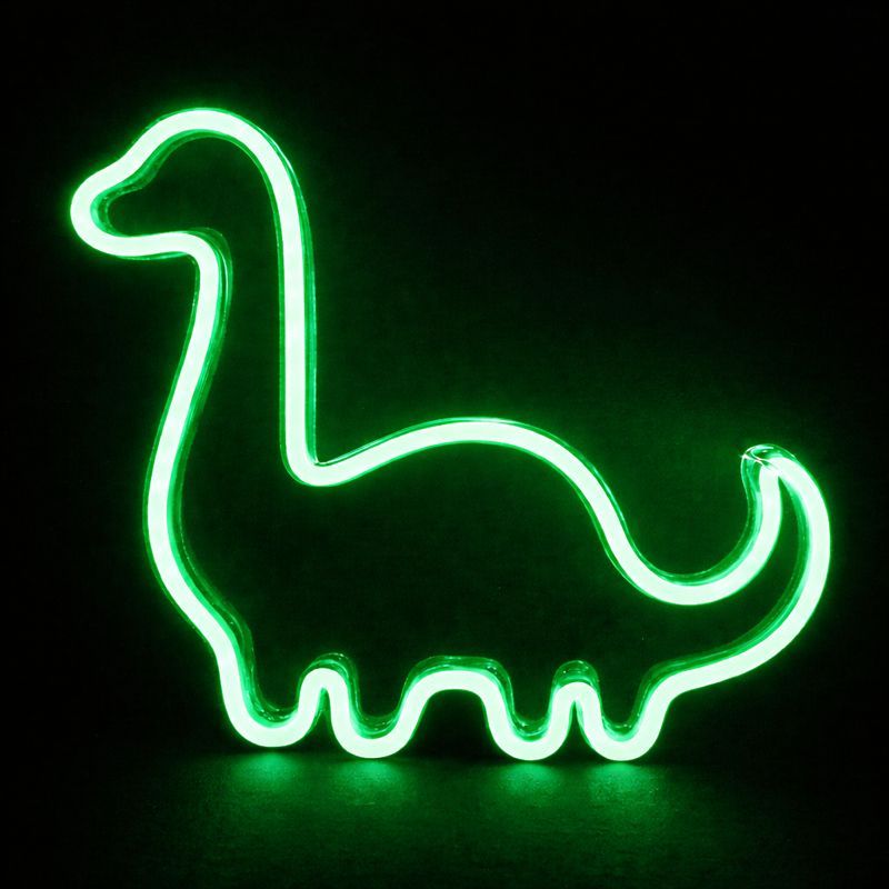 Luminária Decorativa Dinossauro LED Neon Design Minimalista Quarto Infantil Moderno em Oferta na Shopee