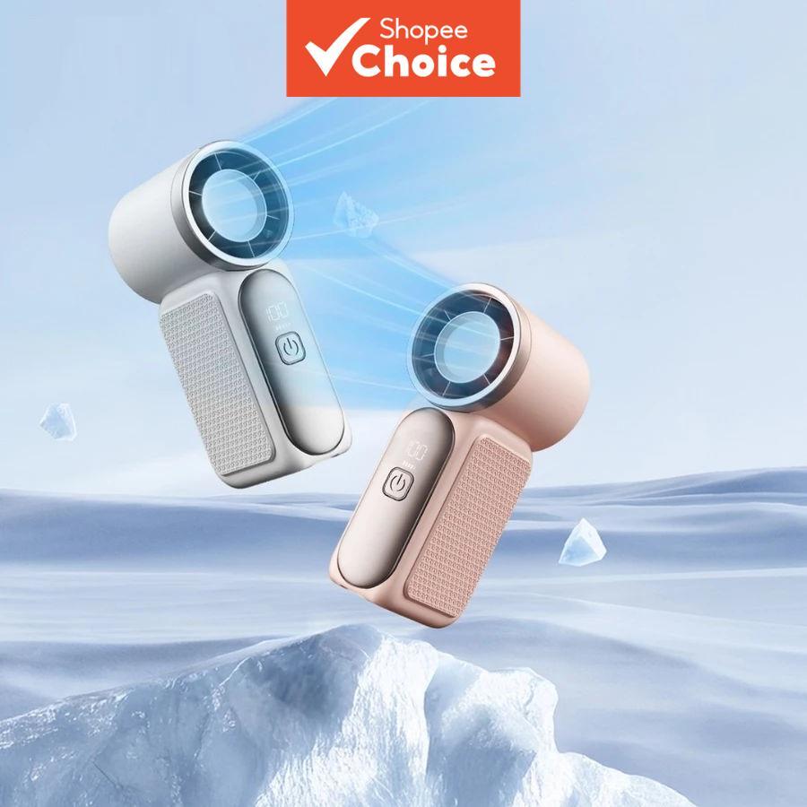 Mini ventiladores portáteis 3000mAh potente turbo ventilador recarregável sem lâminas ventilador de mão pessoal ultra
