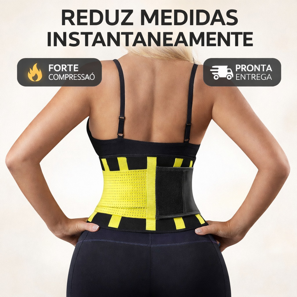 Cinta Abdominal Modeladora com Velcro Ajustável Confortável em Oferta na Shopee