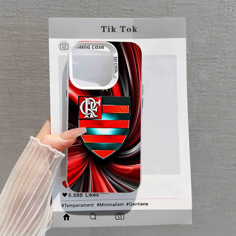 Capa Capinha Para SAMSUNG A01 A02 A03 A05 A05S A06 A07 A10 A11 A14 A15 com estampa do escudo do Flamengo J00864