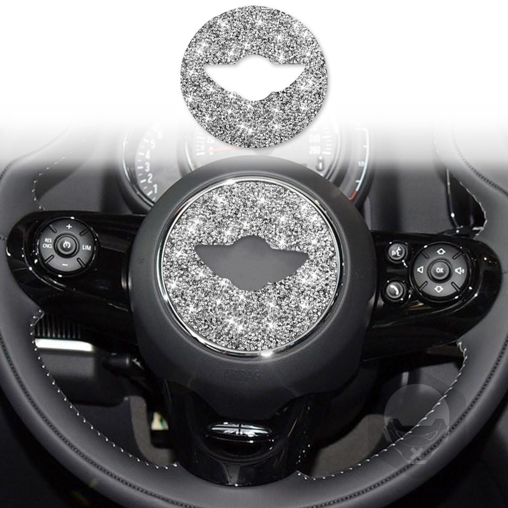 Adequado para BMW/MINI F60F55F56 diamante F chassi volante logotipo acessórios de modificação Interior do carro alta qua