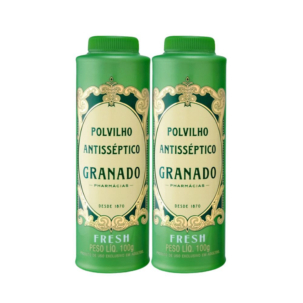 Kit 2 Polvilho Antisséptico Granado Fresh com 100g em Oferta na Shopee