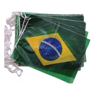 Varal Bandeiras Do Brasil copa do mundo - 10 Metros