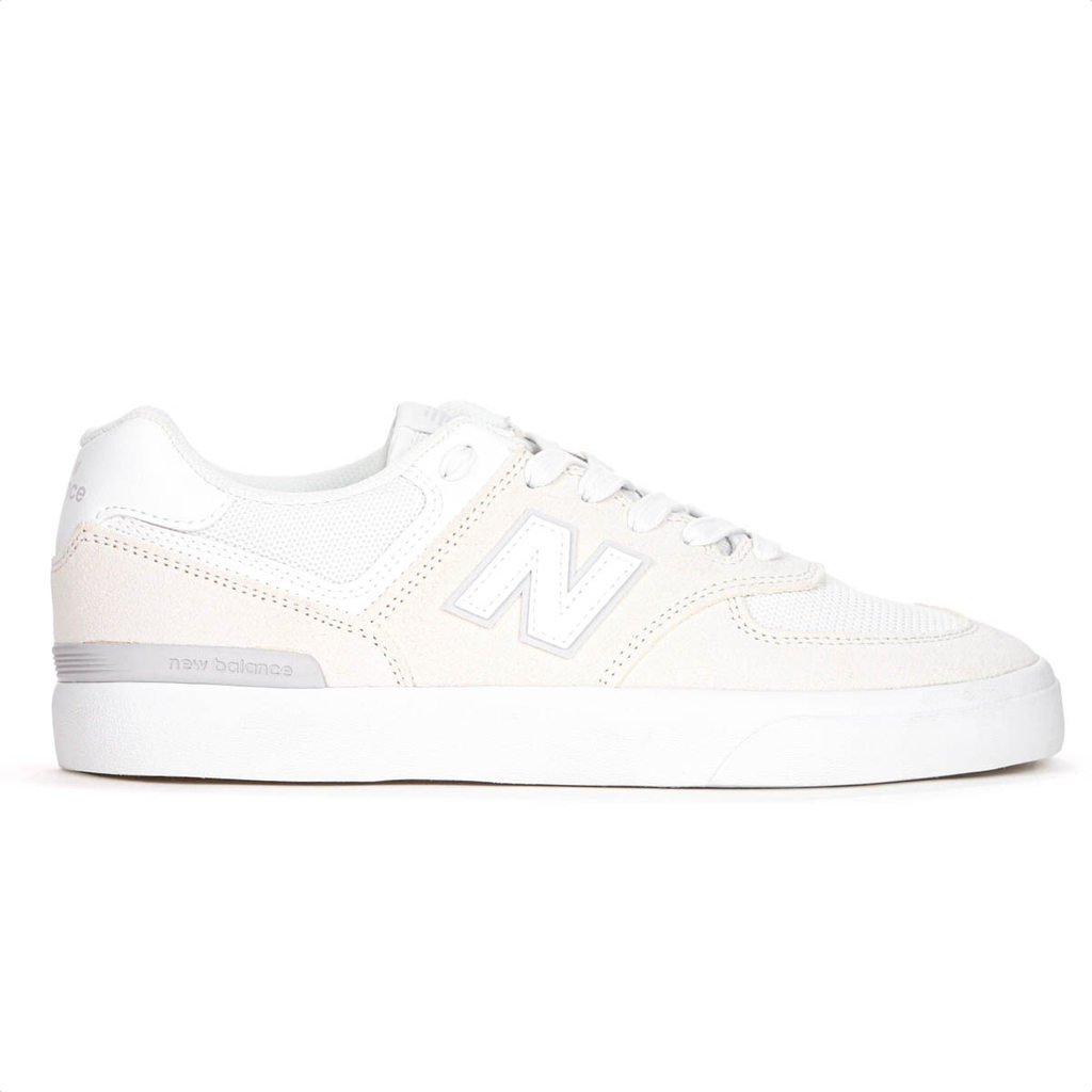 Tênis New Balance 574 Vulc Bege e Branco - Masculino