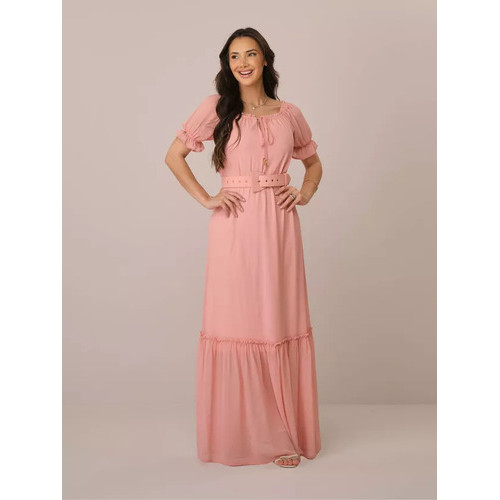 Vestido Tatá Martello Katia Crepe 6302 - Lançto 2026 - Pe