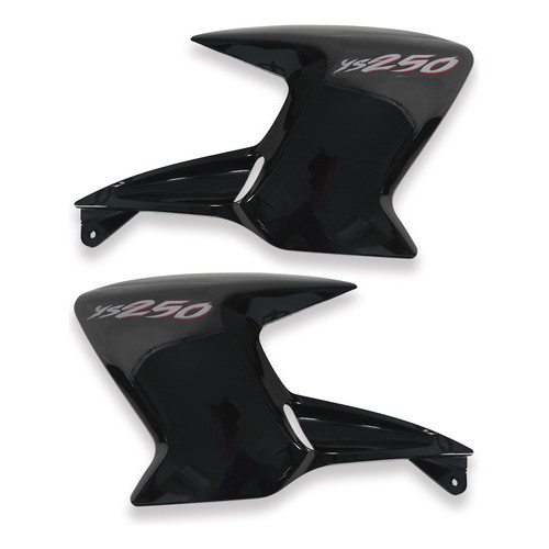 Aba Adesivada Fazer 250 2005 A 2010 Par Asa Tampa Lateral Preto 2008