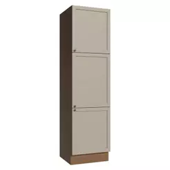 Paneleiro 60 cm 3 Portas Rustic/Crema Vik Madesa
