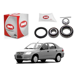 Kit Rolamento Roda Traseiro Prisma 1.0 1.4 2006 A 2012