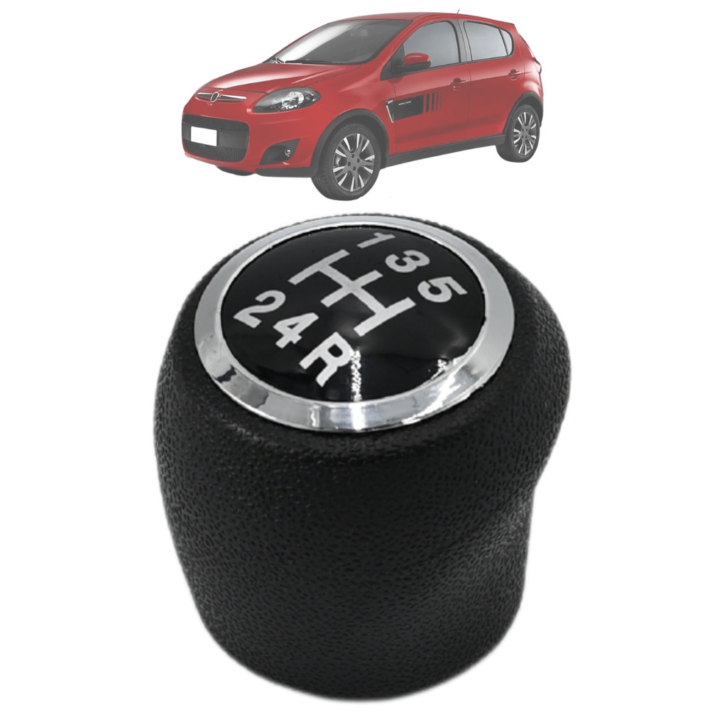 Bola De Câmbio Manopla Anel Cromado Novo Palio G5 2012 2013 2014 2015 2016 2017