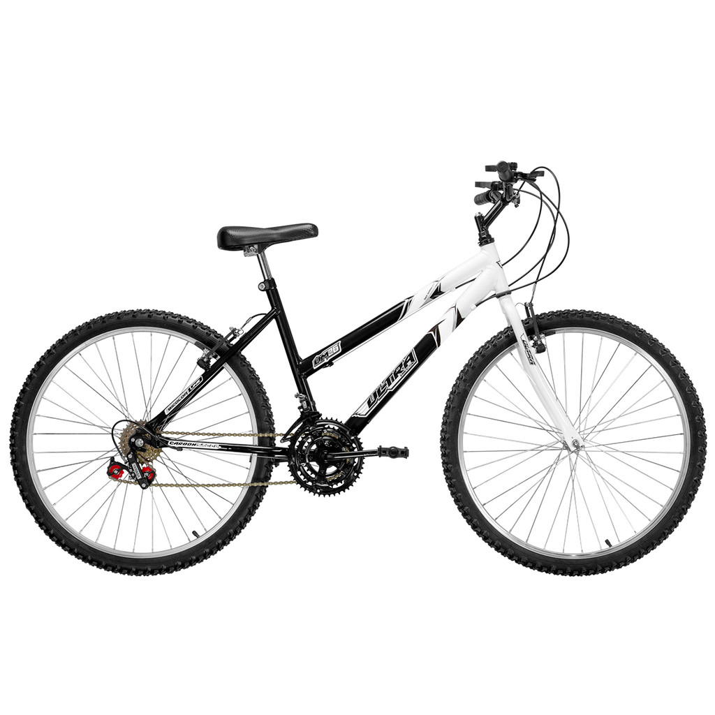 Bicicleta Feminina Aro 26 Passeio Urbano Praia Ultra Bikes Bicolor 18 Marchas