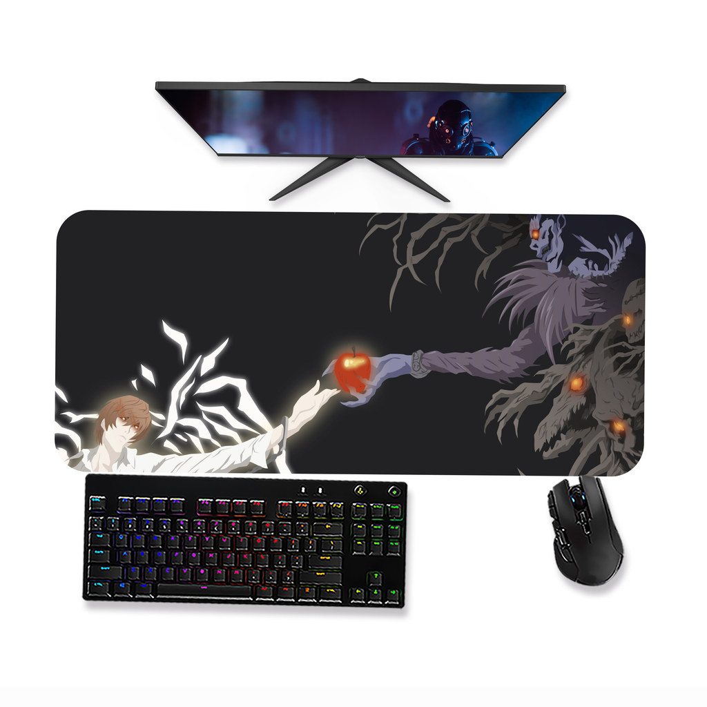 Mouse pad DEATH NOTE  LIGHT YAGAMI KIRA E RYUK 3 Mousepad Gamer  Grande 90x40 80x40 60x40 70x30 45x40