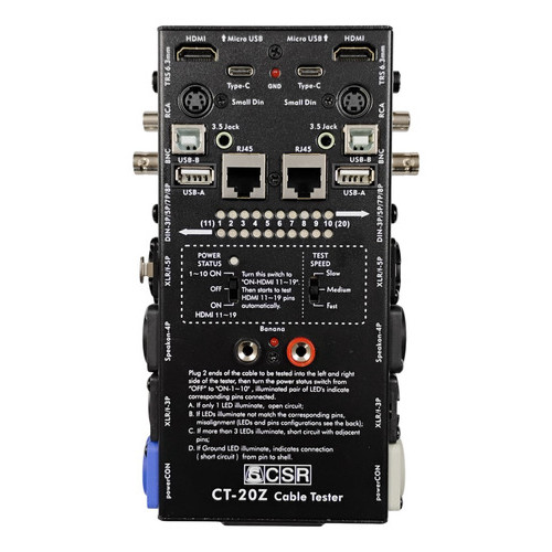 Testador De Cabos Csr Ct-20z Usb Type C
