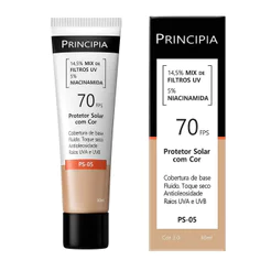 Protetor Solar Principia Niacinamida FPS70 Cor 2.0 PS-05 30ml