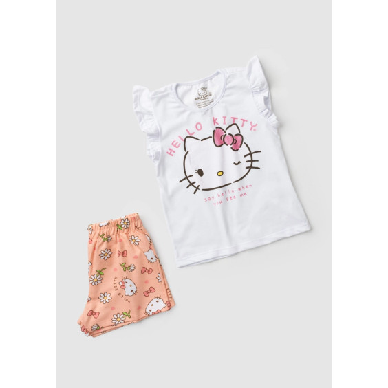 Conjunto Feminino Infantil Simpatia de Menina - Hello Kitty