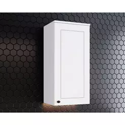 Armário Aéreo Cozinha Modulado Americana c/ 1 Porta 40cm Branco - Henn