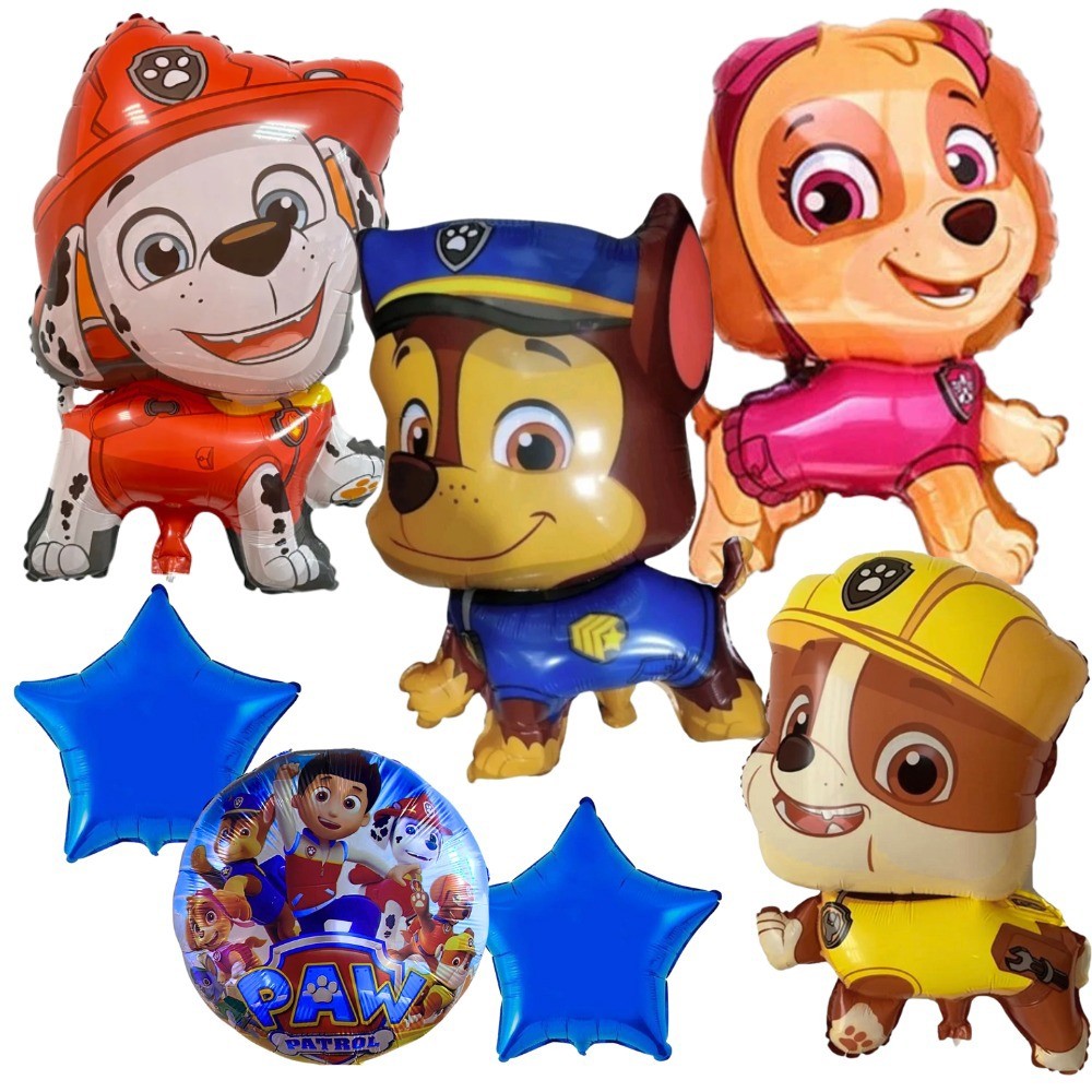 Kit Balão Patrulha Canina Decoração Aniversário Festa Infantil Tema Completo