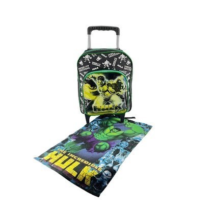 Mochila Hulk O Filme Infantil Escolar Creche Tam P Pré Com Rodinhas em Oferta na Shopee