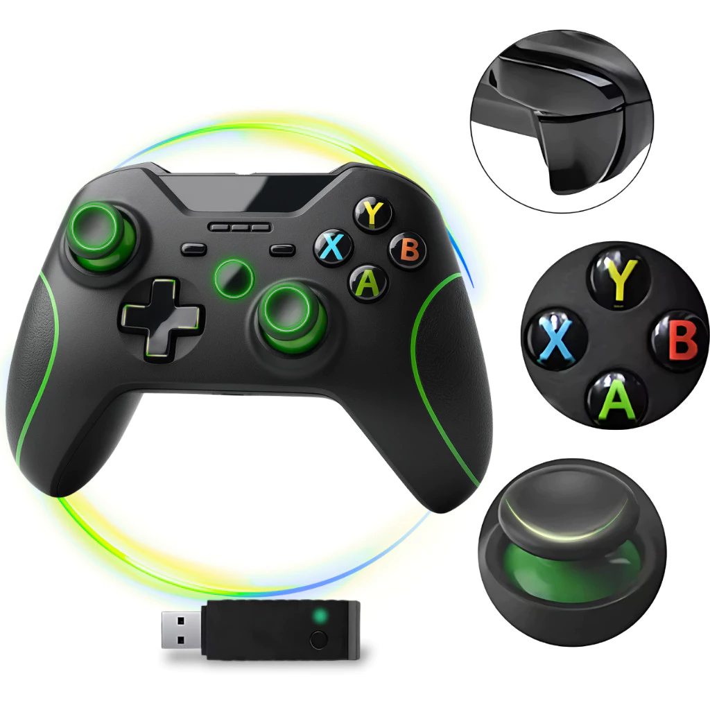 Controle Compatível Xbox One Series S X Sem Fio ou com fio PC Game Manete Joystick