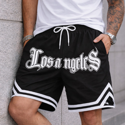 Bermuda Basquete Short Masculino Los Angeles Streetwear Dry-fit Casual Academia Verão Esportivo Urbano em Oferta na Shopee