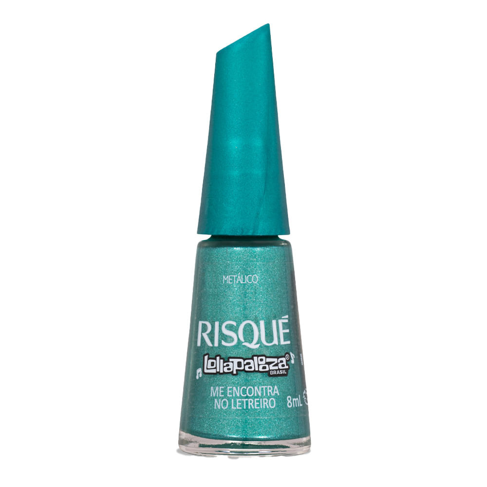 Esmalte Metálico Risqué Lollapalooza Me Encontra No Letreiro