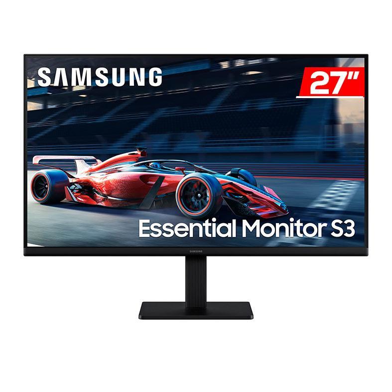 Monitor Samsung S3, 27 Pol, IPS, FHD, 100Hz, HDMI, LS27D300GALMZD em Oferta na Shopee