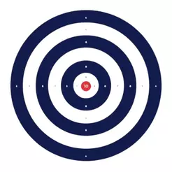 Alvo Papel Airguns Airsoft Azul 140x140mm 30und - Rossi