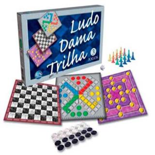 Jogos Ludo, Dama e Trilha - Pais e Filhos em Oferta na Shopee