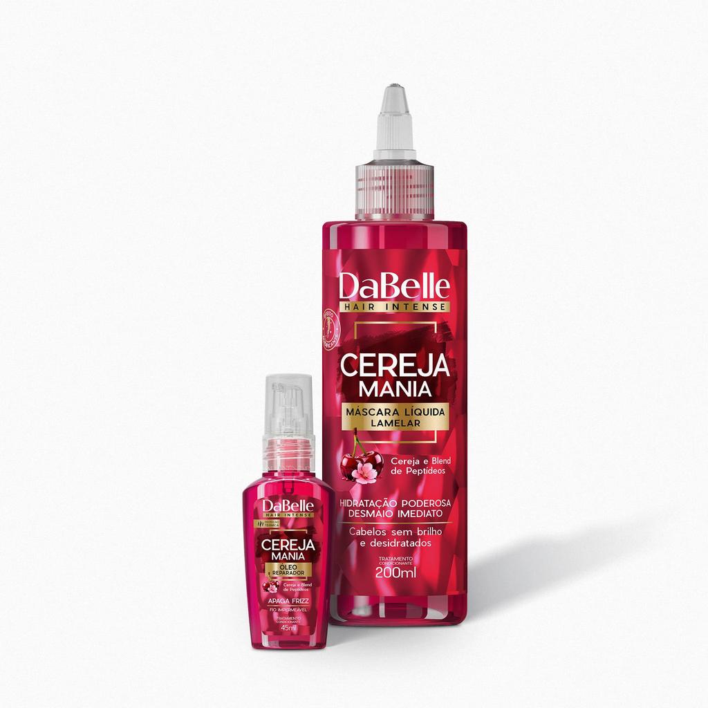Kit Desmaio e Brilho Finalizador Cereja Mania - DaBelle em Oferta na Shopee