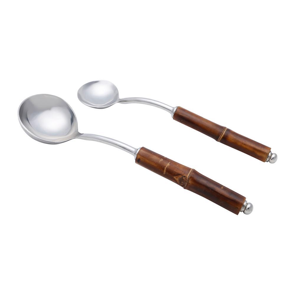 2 Conchas com Cabo de Bambu Wolff de Aço Inox em Oferta na Shopee