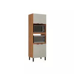 Torre Quente de Cozinha Firenze Duplo Forno 4 Portas 70x219 Amendola/Nude Prime TX - Demóbile
