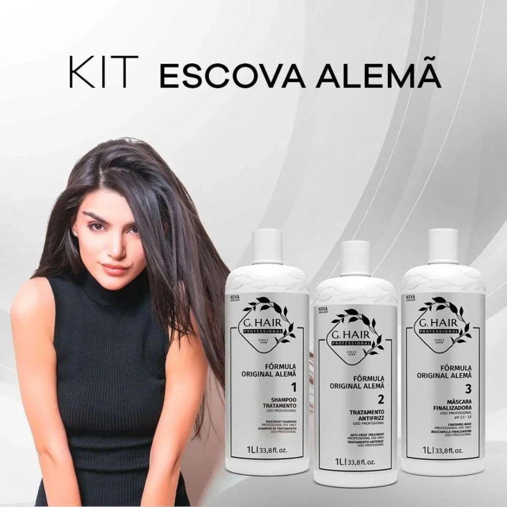 Escova Progressiva Alemã Ghair 3x1000ml - Original