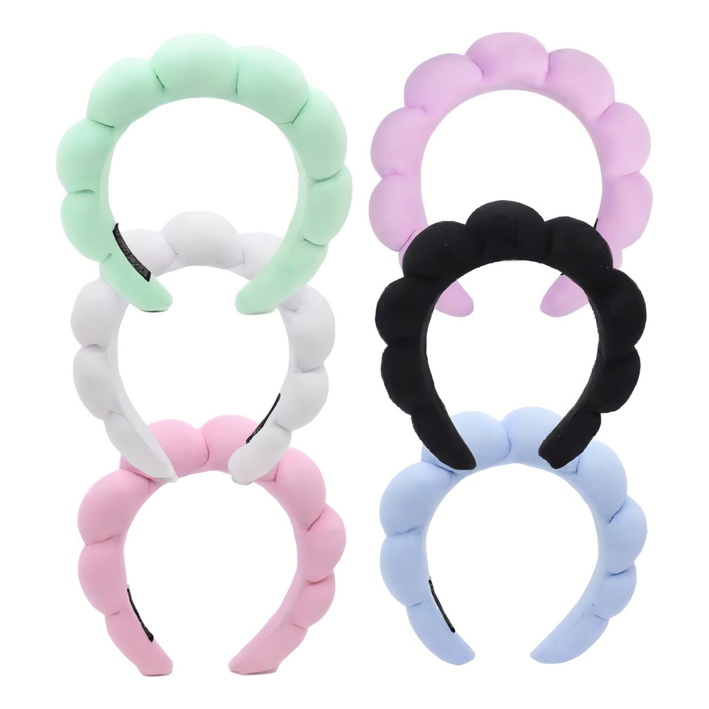 Tiara Nuvem Para Skincare Maquiagem Faixa De Cabelo em Oferta na Shopee