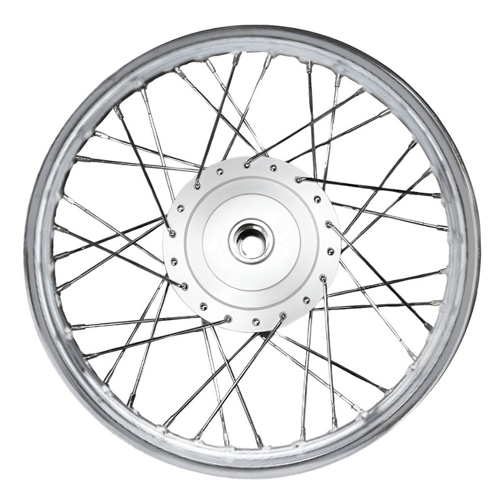 Roda Dianteira Titan 125 00/04 Fan 125 05/08 Raio Cromado 4mm Freio Tambor