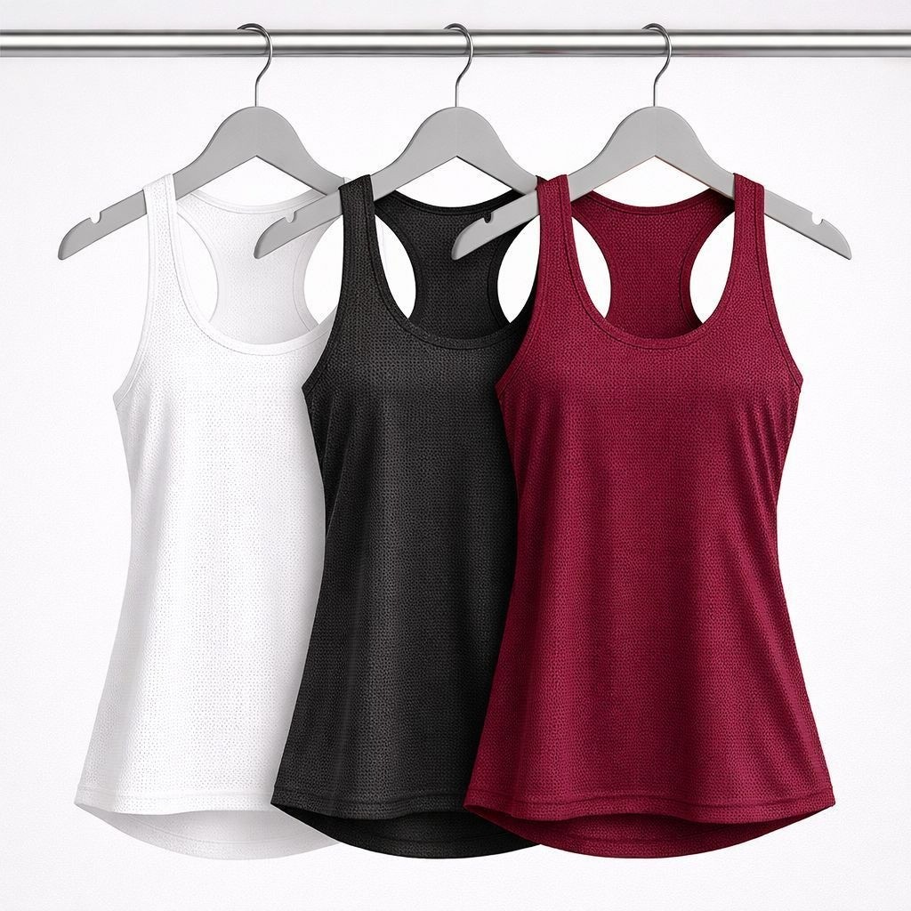 Kit 3 Blusas Regata Dry Fit Femininas Premium Academia Corrida e Treino