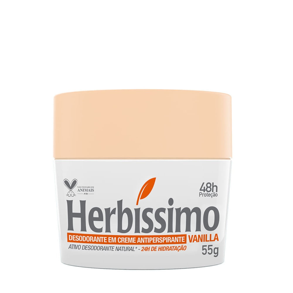 Desodorante Herbíssimo Creme Vanilla 55g em Oferta na Shopee