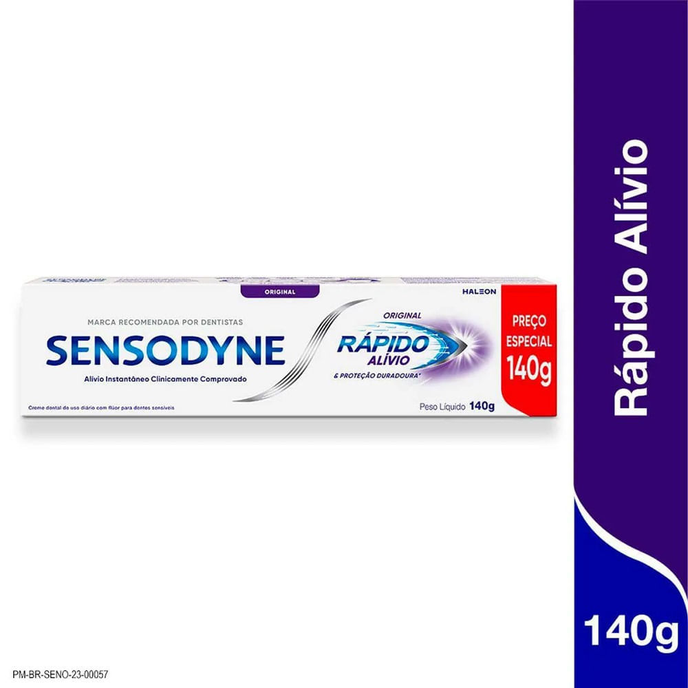 Creme Dental Sensodyne Rápido Alívio 140g em Oferta na Shopee