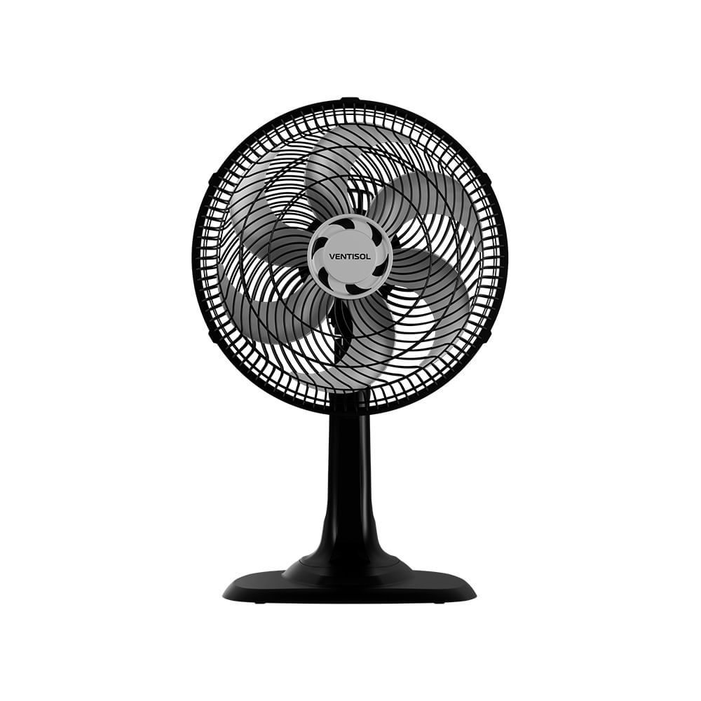 Ventilador de Mesa Ventisol 30cm Turbo 6 Pás Preto VOM30 - 220 Volts em Oferta na Shopee