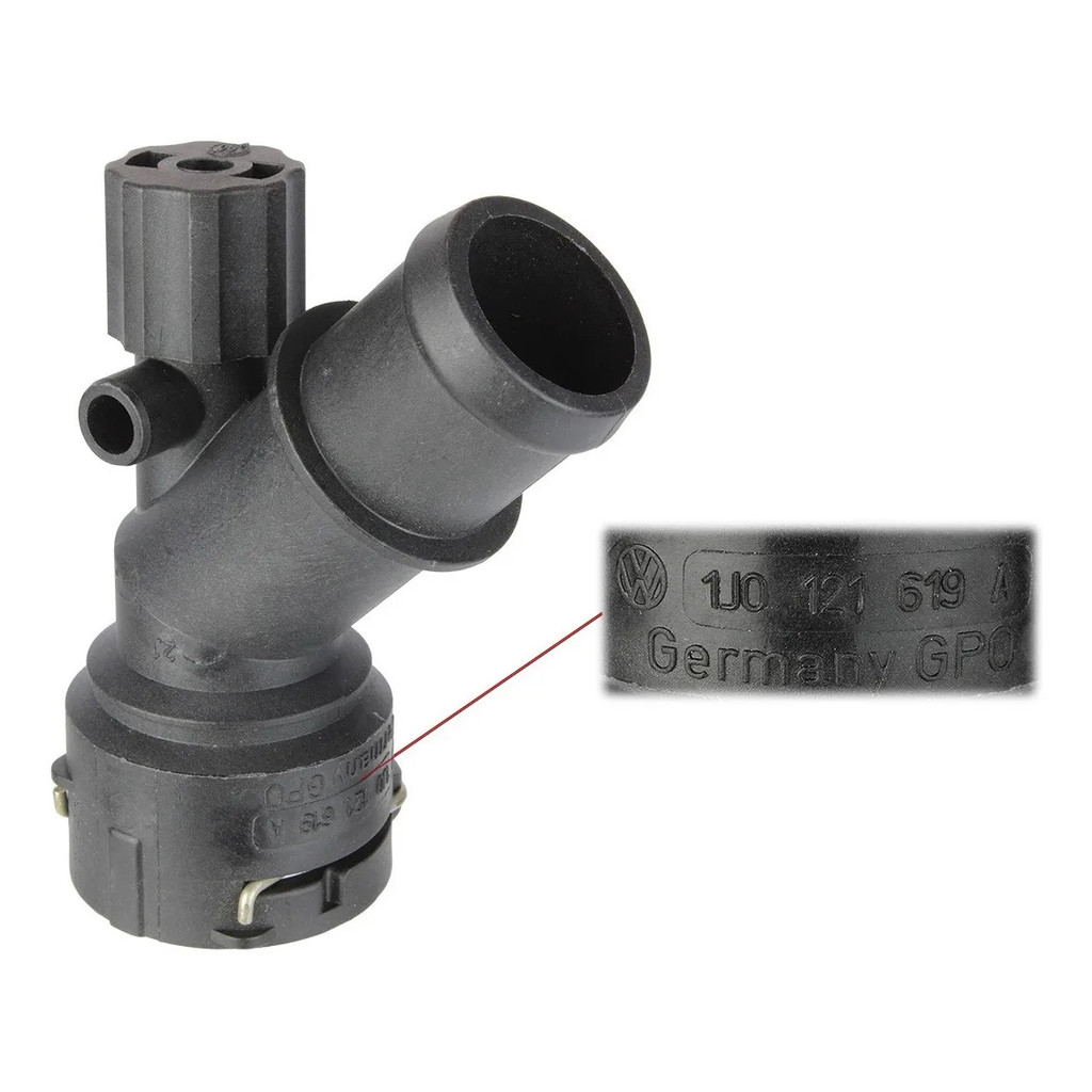 Flange Conexao Inferior Radiador Vw Fox Polo Golf 6q0122291f