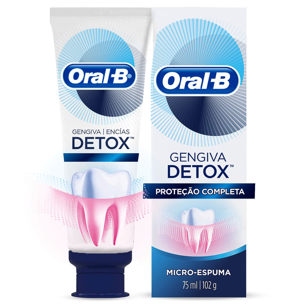 Creme Dental Oral-B Gengiva Detox Deep Clean 102g em Oferta na Shopee