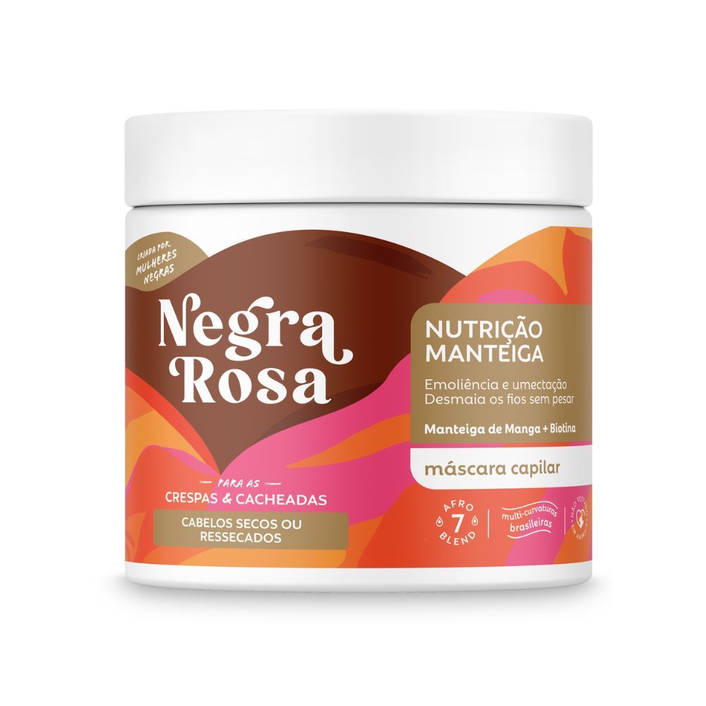 Máscara Capilar Negra Rosa Nutrição Manteiga 500g em Oferta na Shopee