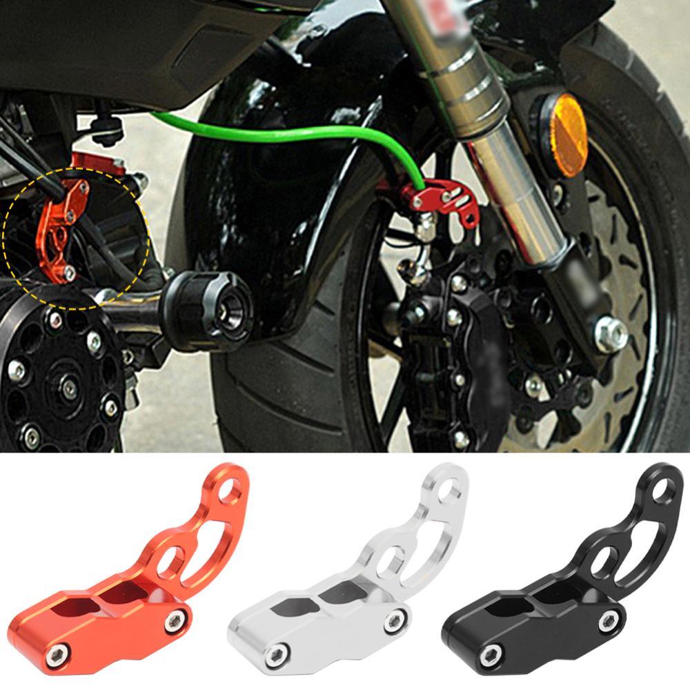 TKEY Motocicleta CNC Frente Duplo Furo Linha De Freio Mangueira Braçadeira Titular Para YAMAHA MT07 R6 R3 MT 03/07/09 TM