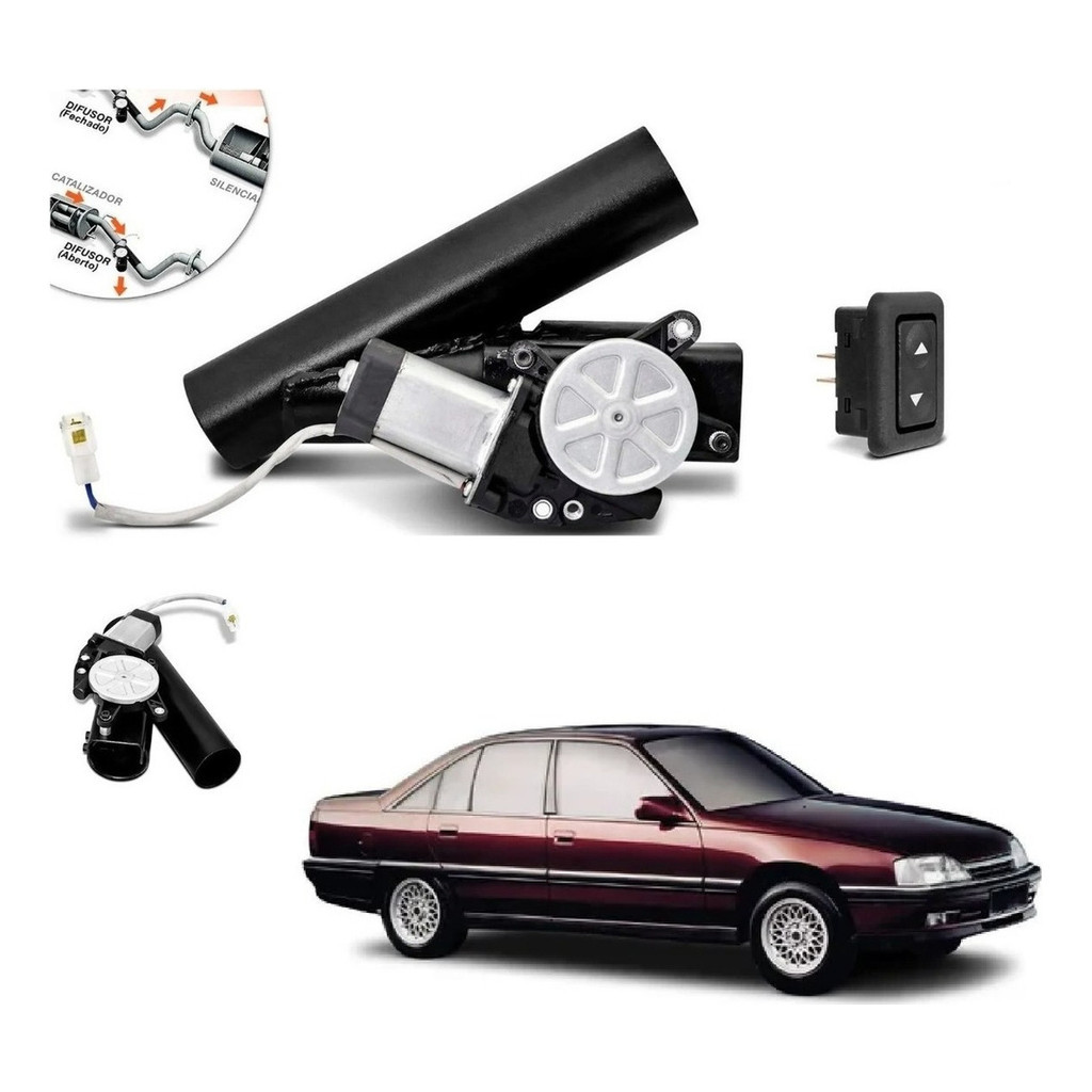 Difusor De Escapamento Chevrolet Omega Ronco Esportivo Botão